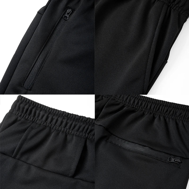 Men's Sweatpants with Zipper Pockets Towel Loop Tapered Joggers for Men Athletic Quick Dry Pants for Workout Jogging Running
