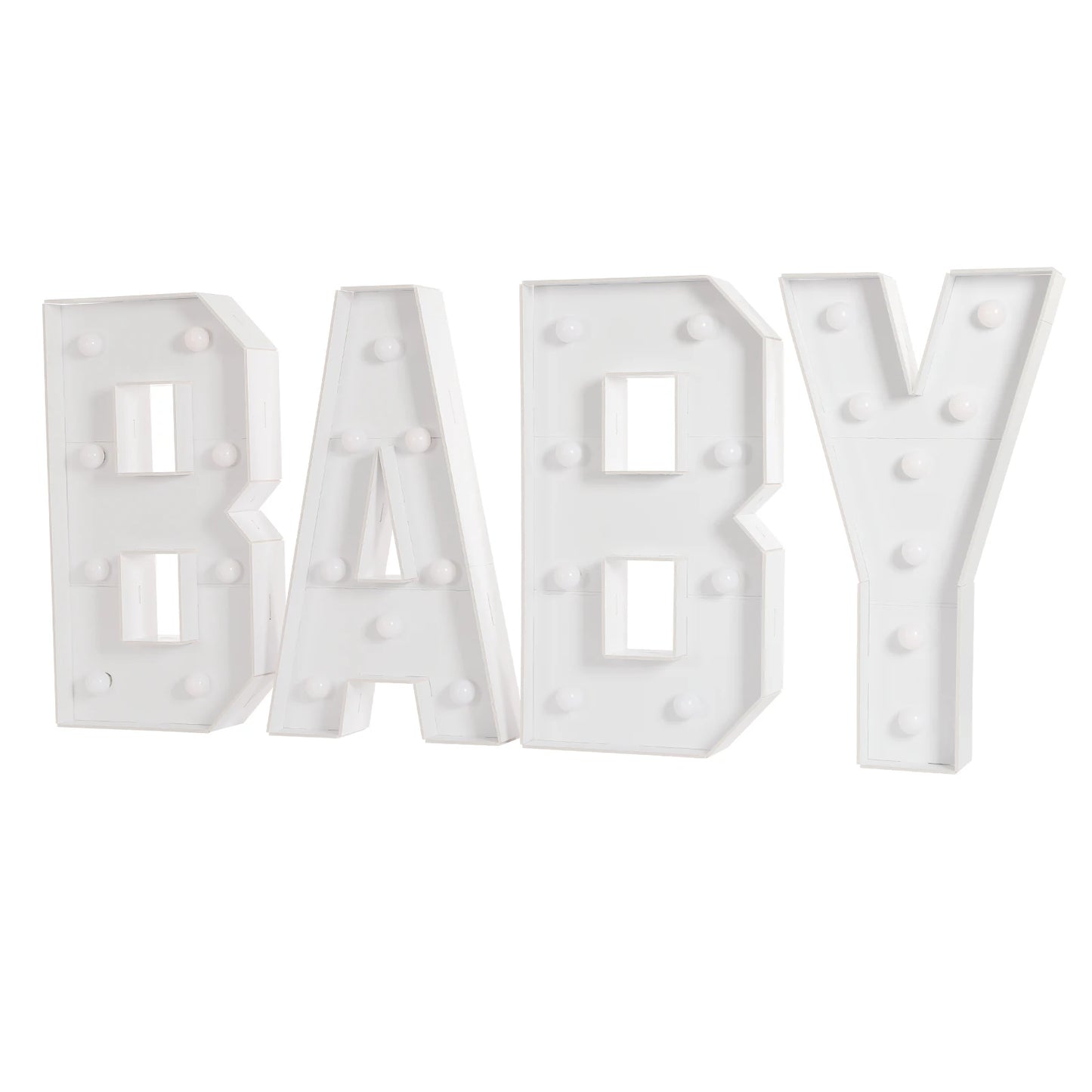Light Up Letters Party Decoration Led Letter Lights Led Letter Light White For Baby Birthdays, Baby Showers, New Year, Family