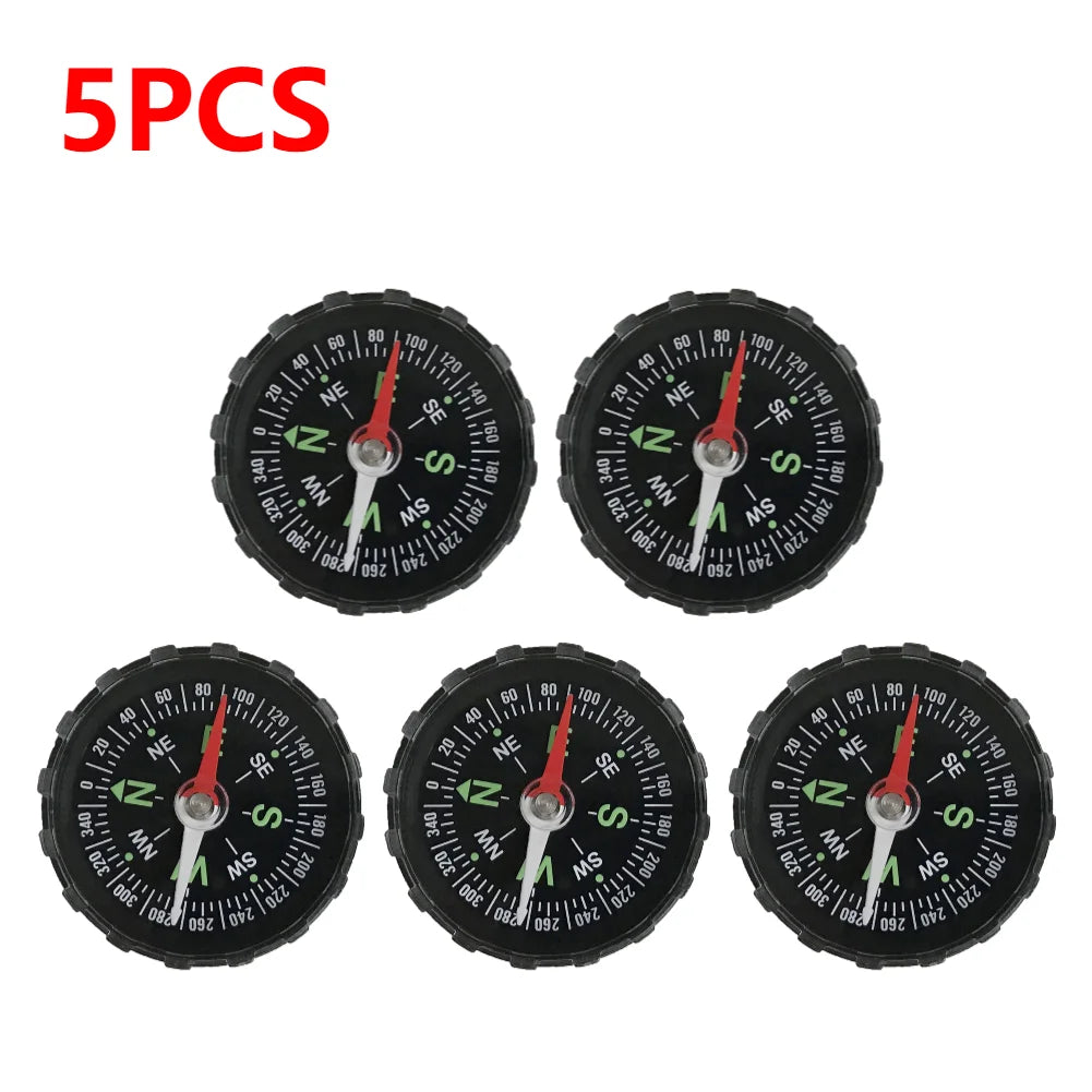10-1PCS Mini Compass 45MM Portable Handheld Compass Outdoor Camping Hiking Travel Emergency Survival Navigation Tool