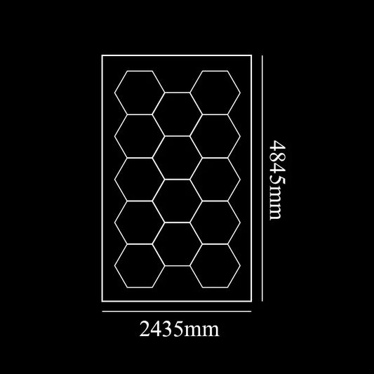 Honeycomb Hex Light Hexagon LED Lighting for Garage Workshop Lighting Car Detail for Car Wash Beauty Station Office Ship from US