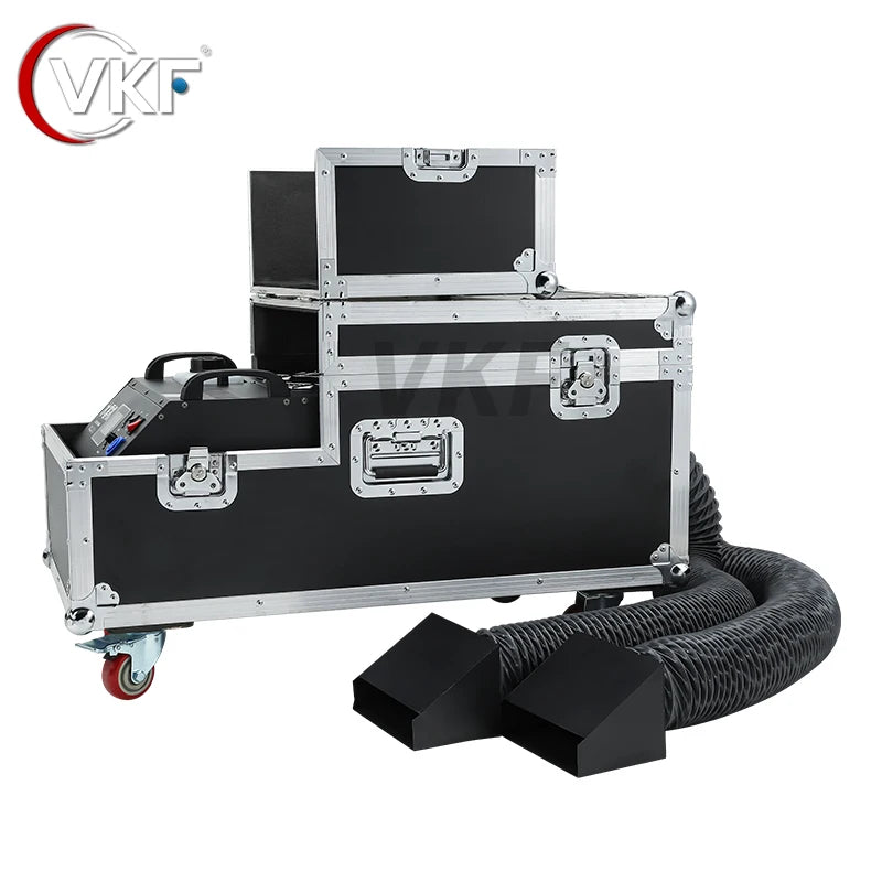 From EU US 3000W 5000W Low Lying Fog Machine Double Tubes Water Mist Machine 2000W Smoke Stage Equipment For Wedding DJ DISCO