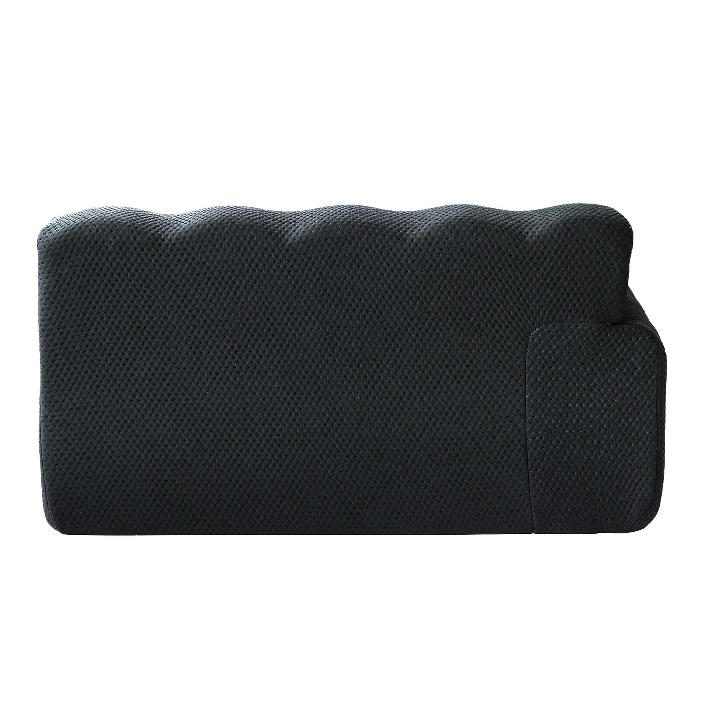 Comfy Cloud 102.4inch Oversized Modular Sectional Sofa 3D Mesh Fabric Curved Loveseat for Living Room - No Assembly Required