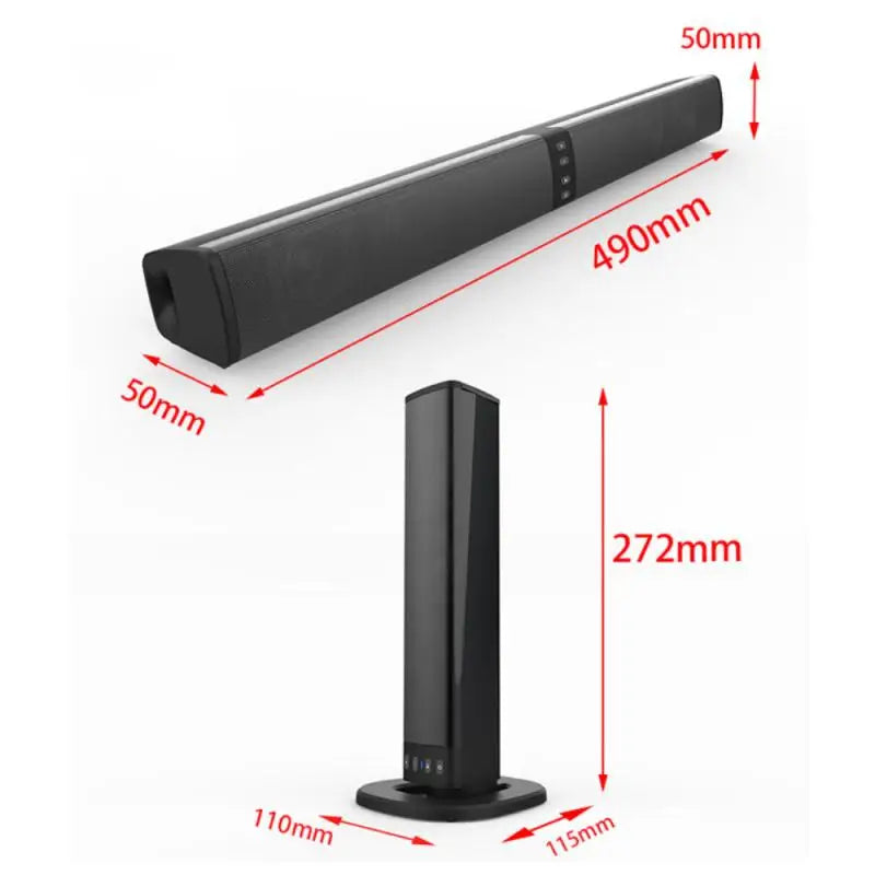 20W Bluetooth Speaker with Foldable Split Design - Ideal for TV or PC Soundbar Box Caixa Do Somdo som