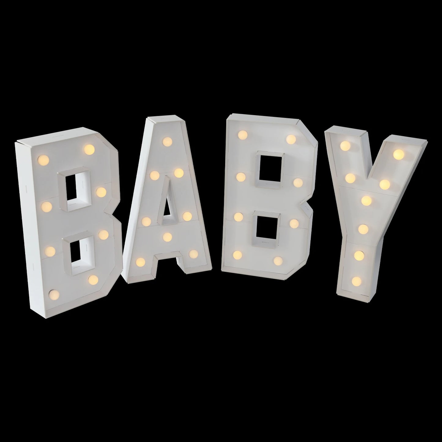 Light Up Letters Party Decoration Led Letter Lights Led Letter Light White For Baby Birthdays, Baby Showers, New Year, Family
