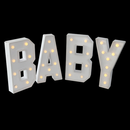 Light Up Letters Party Decoration Led Letter Lights Led Letter Light White For Baby Birthdays, Baby Showers, New Year, Family