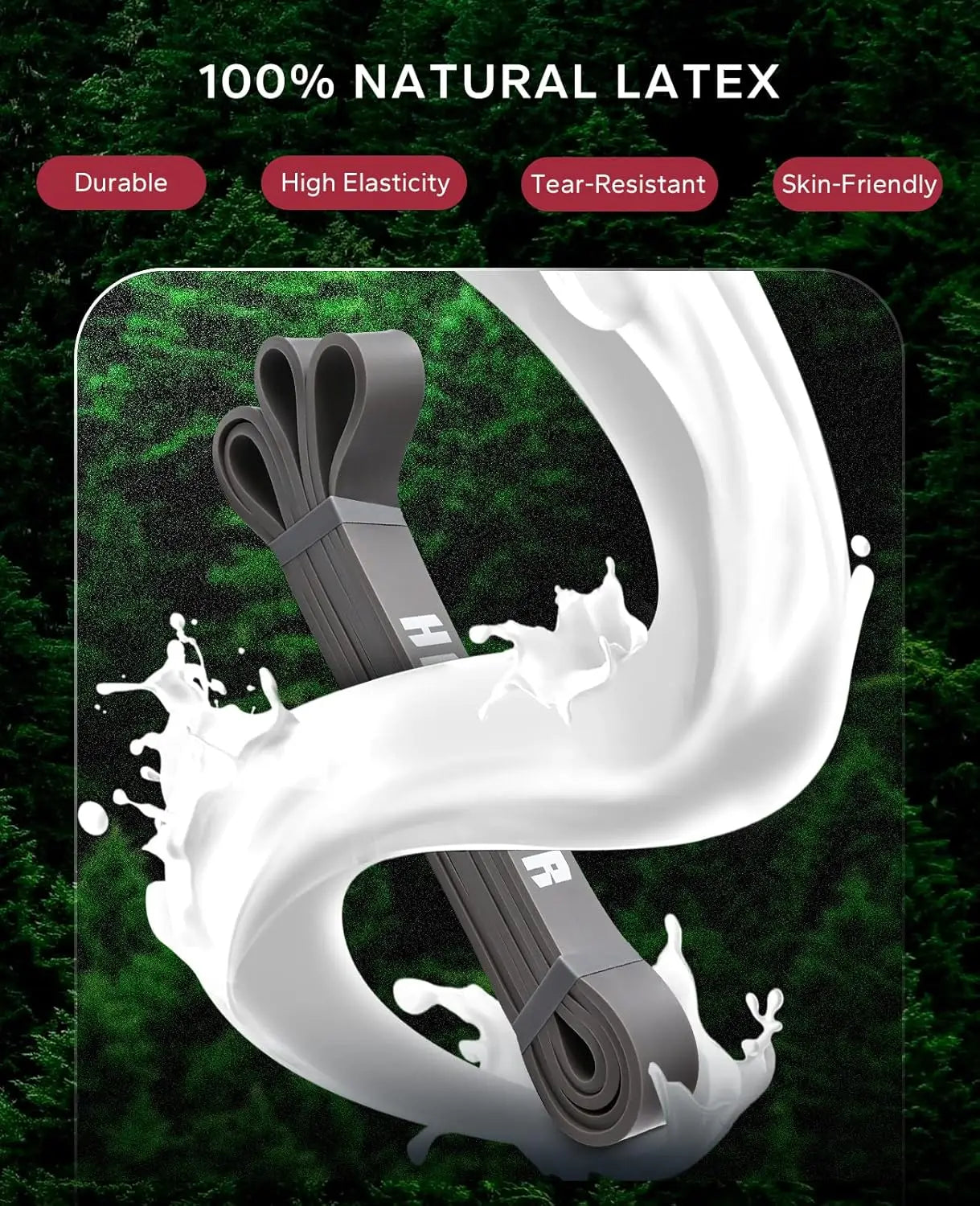 5-Piece Pull Up Assistance Bands Set with Door Anchor - Varying Resistance Levels for Full Body Workout