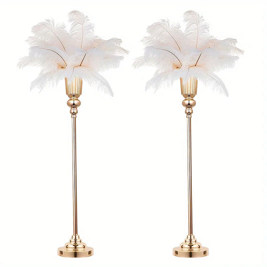 Wedding Centerpiece Vase, Floor Vase - 32.5 Inch Multi-Purpose Metal Vase for Party Events, Christmas and Halloween Decorations