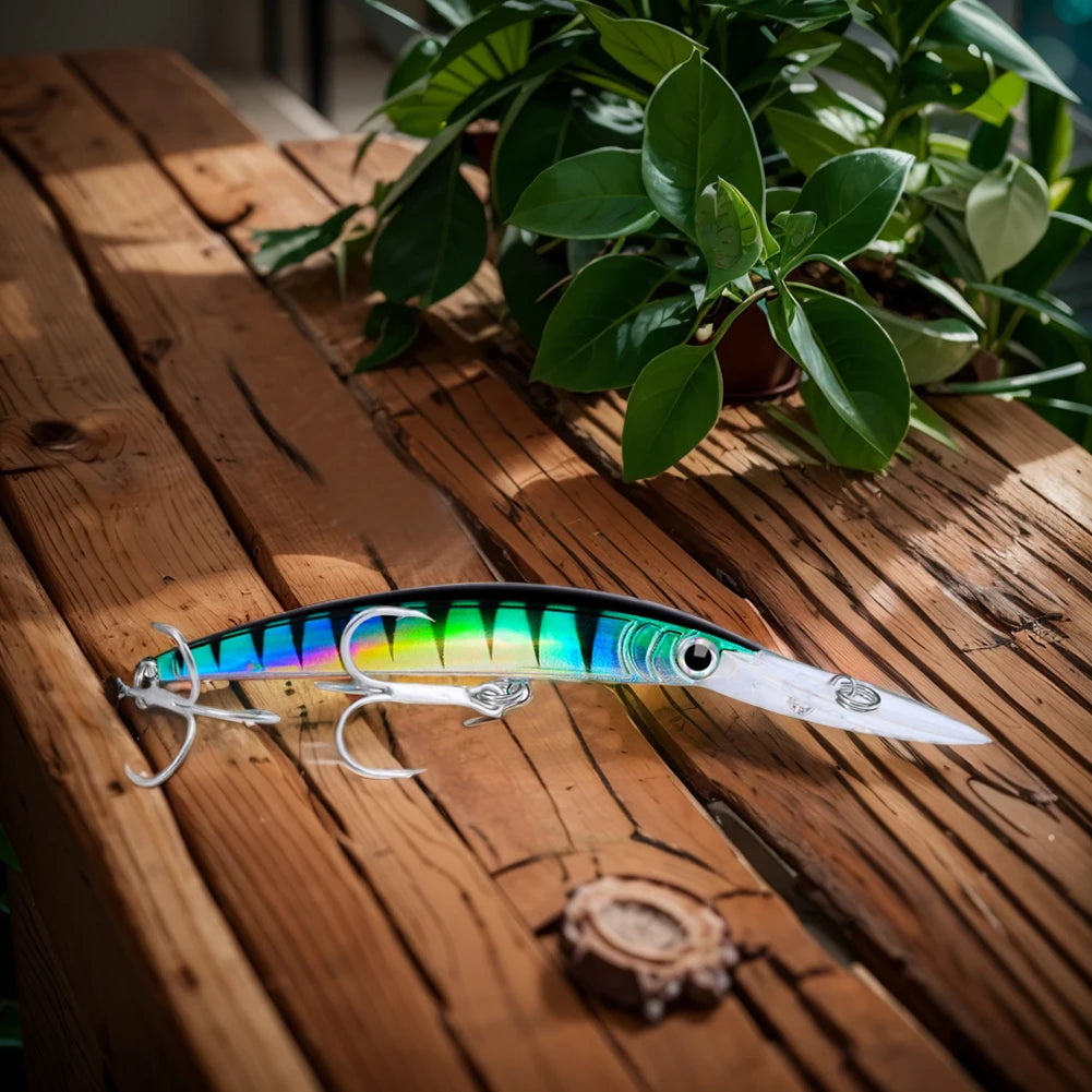17cm 27g Minnow Plastic Hard Baits with Hooks Fishing Bait Artificial Bait Fishing Accessory