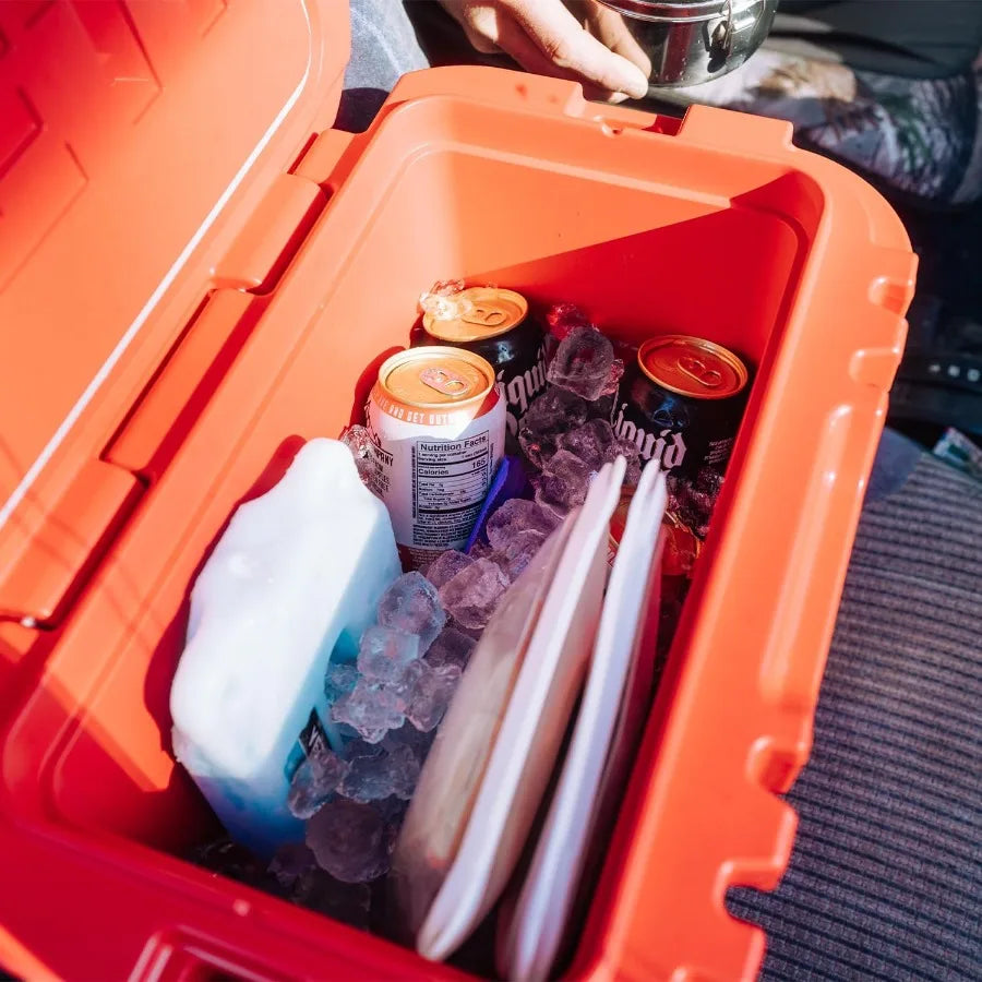 15Quart Hard Cooler with DoubleDuty Shoulder Strap for Outdoor Adventures Ice Retention Up to 5 Days Durable Rugged Design for