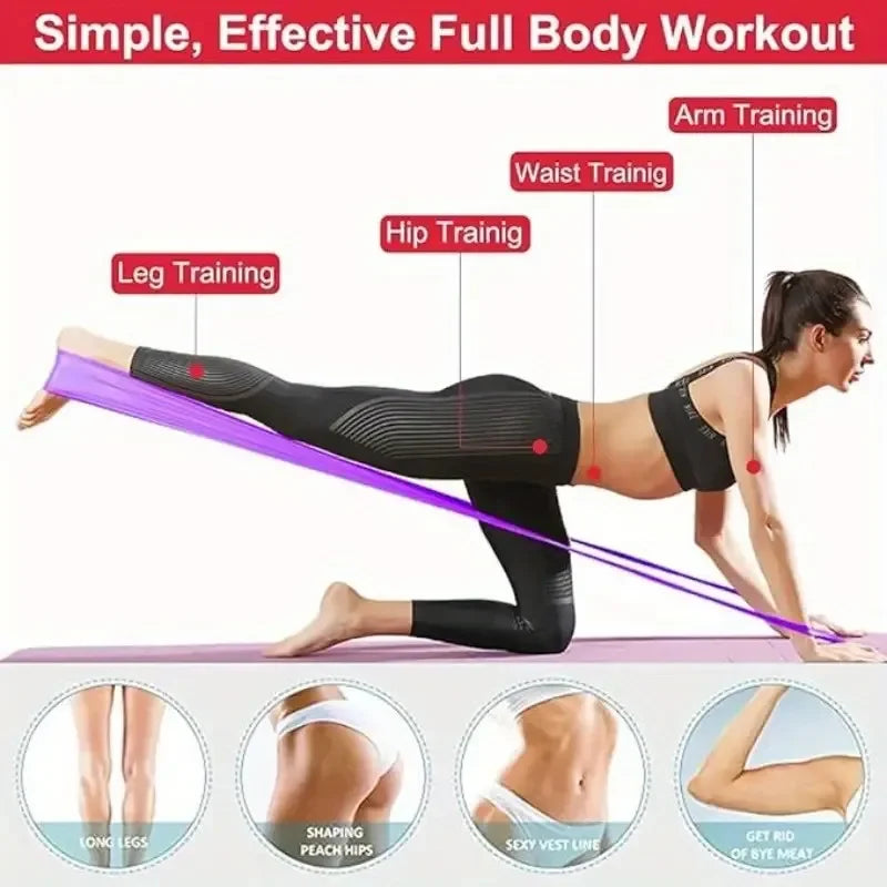 3pcs/set, Yoga Tension Belt, Elastic Fitness Resistance Band For Men Women, Yoga Stretch Belt For Strength Training