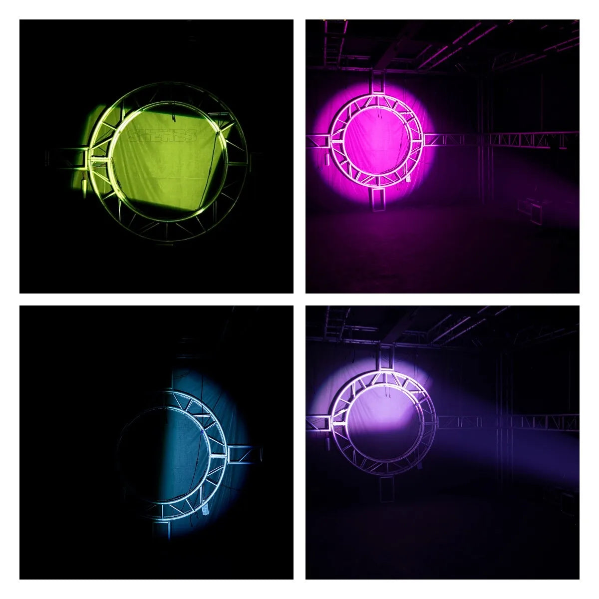 SHEHD 2PCS 250W RGBW/WCW Leko Light Ellipsoidal Profile Eliminate Redundant Ray DJ Disco Concert Theatre Stage Performance