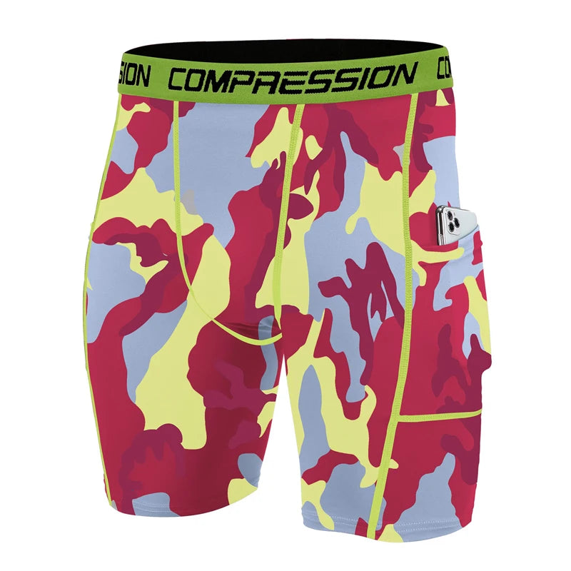 Men's Athletic Compression Shorts: Lightweight, Breathable & Quick-Drying for Running, Jogging, Walking, Trekking & Hiking