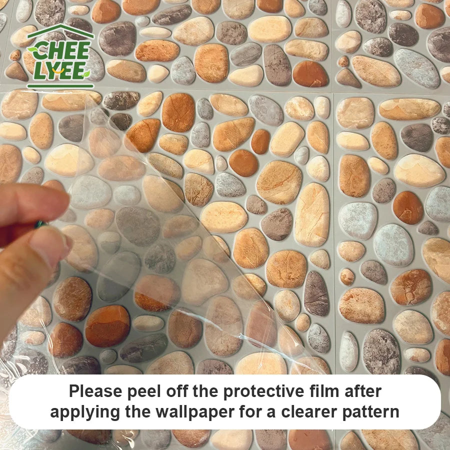 30pcs 3D Wallpaper Stickers, PET Wall Decors, Peel and Stick, Drawer Sticker, Wardrobe Sticker, Kitchen Stickers, Window Sticker