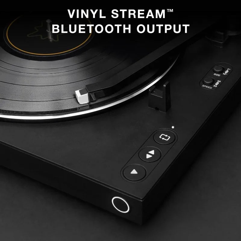 Automatic – Fully Automatic Bluetooth Turntable – Audio Technica ATN3600L Cartridge, 2-Speed Vinyl Record Player, Alumi