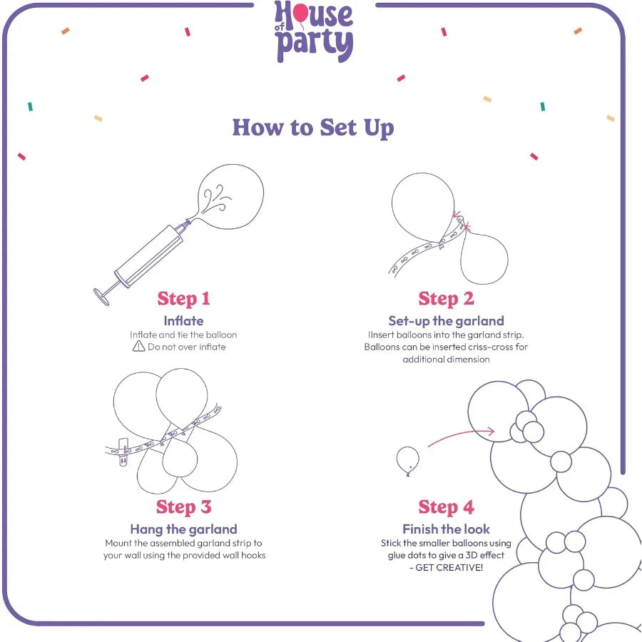 Metallic Purple Balloons Purple Balloon Garland Kit with 5 12 18 Inch Purple Metallic Balloons for Halloween Christmas and Part