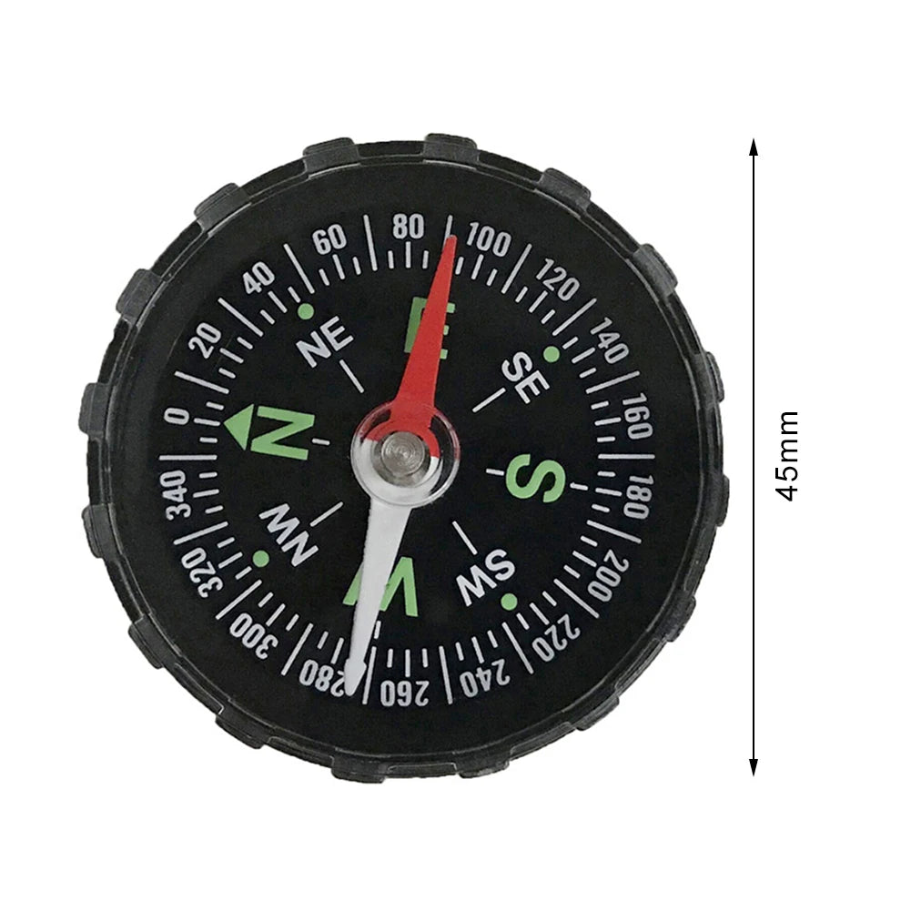 10-1PCS Mini Compass 45MM Portable Handheld Compass Outdoor Camping Hiking Travel Emergency Survival Navigation Tool