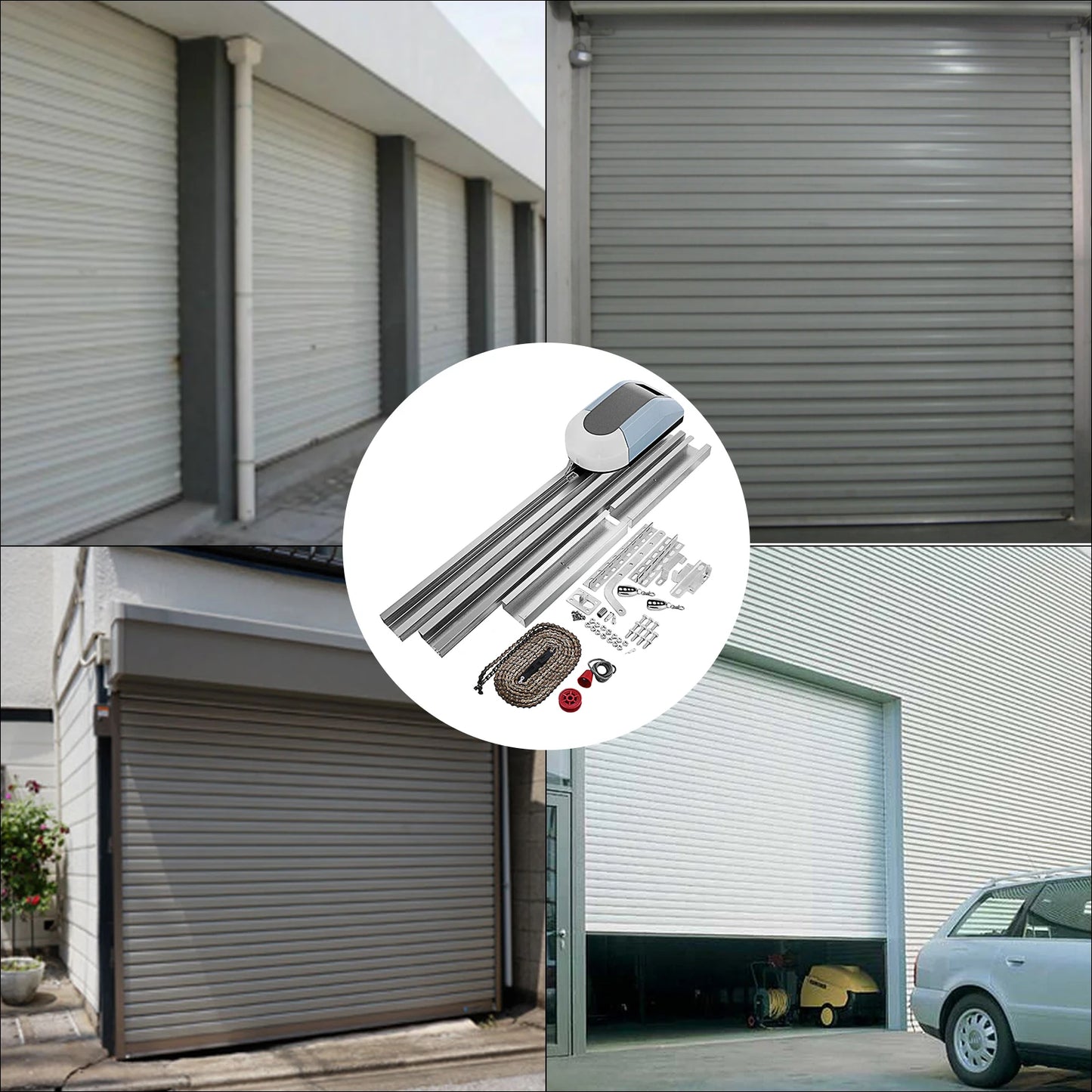 Sihao Garage Door Opener AC220V Electric Automatic Garage Door Opener With Remote Control 15 M² Applicable 1000 N Pulling Force