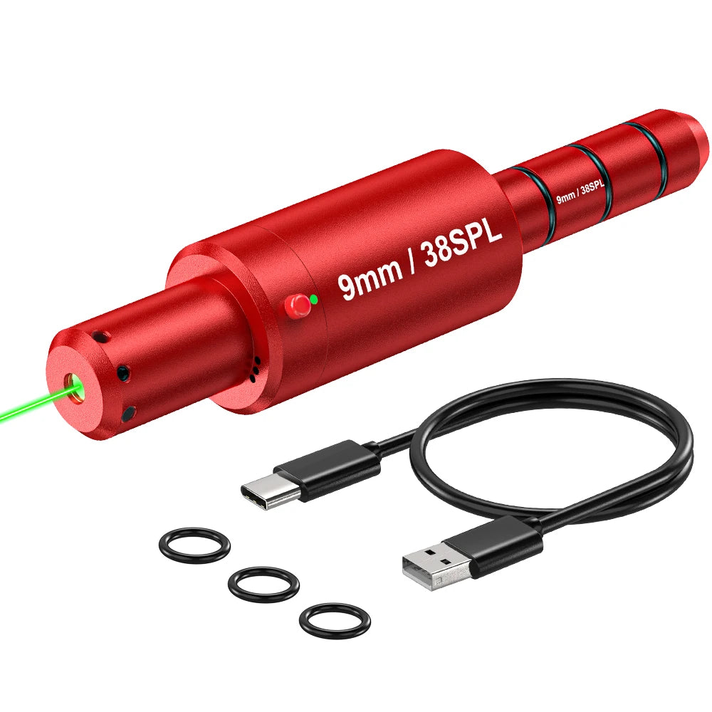 9MM 38SPL multifunctional magnetic red green light trainer, dual-purpose for training and calibration