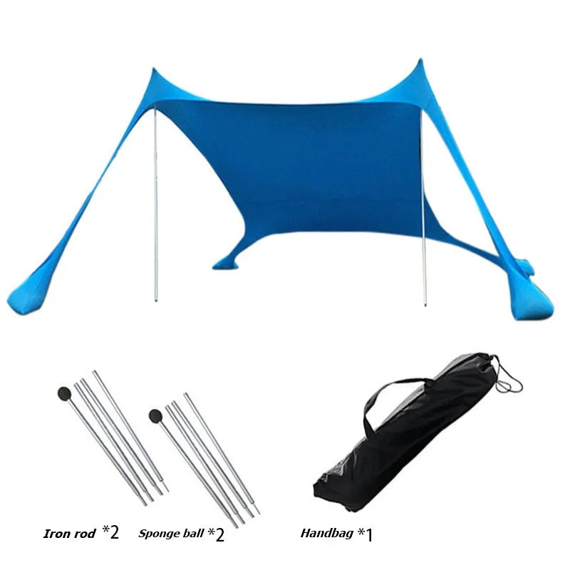 Outdoor Lawn and Beach Leica Canopy Tent Portable Lawn Camping Fishing Tent Outdoor Sun Protection and Cooling Large Size