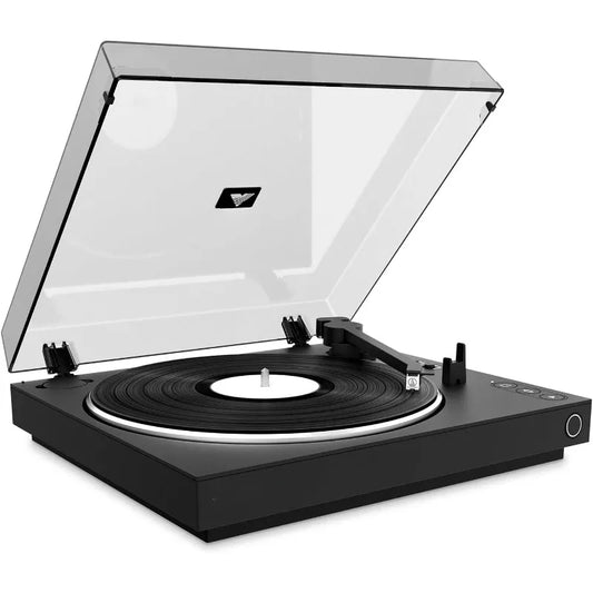 Automatic – Fully Automatic Bluetooth Turntable – Audio Technica ATN3600L Cartridge, 2-Speed Vinyl Record Player, Alumi