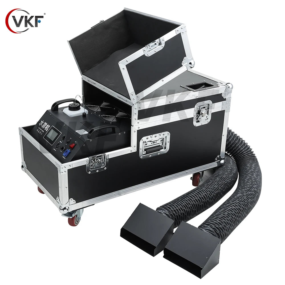From EU US 3000W 5000W Low Lying Fog Machine Double Tubes Water Mist Machine 2000W Smoke Stage Equipment For Wedding DJ DISCO