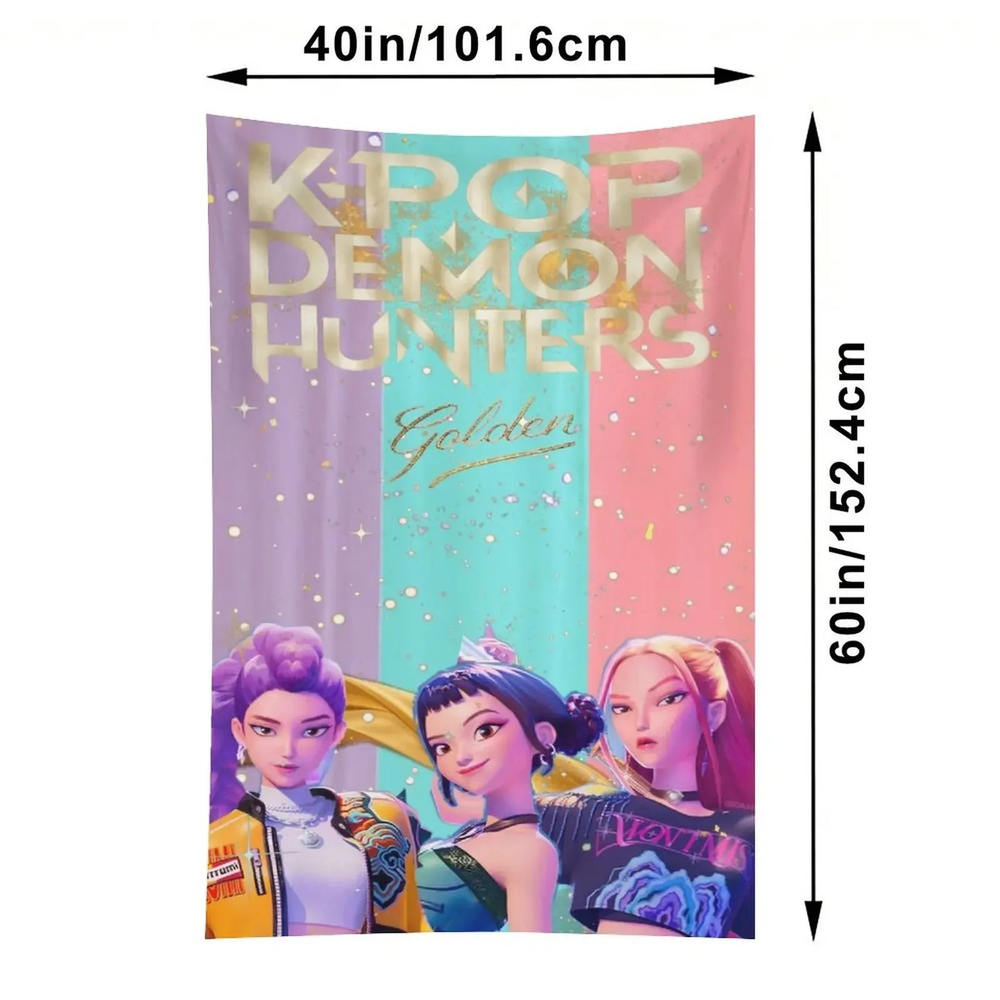 Girls KPop Demon Hunters Tapestry Wall Decor, 40''x60'' Tapestry Gift Applicable To Wall Decor Art Tapestry