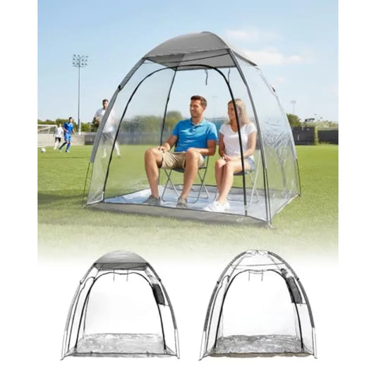 Clear Bubble Tent for 1-2 Person with Sealed Floor Outdoor Igloo Tent in Transparent Color for Sports Event Camping Fishing Che