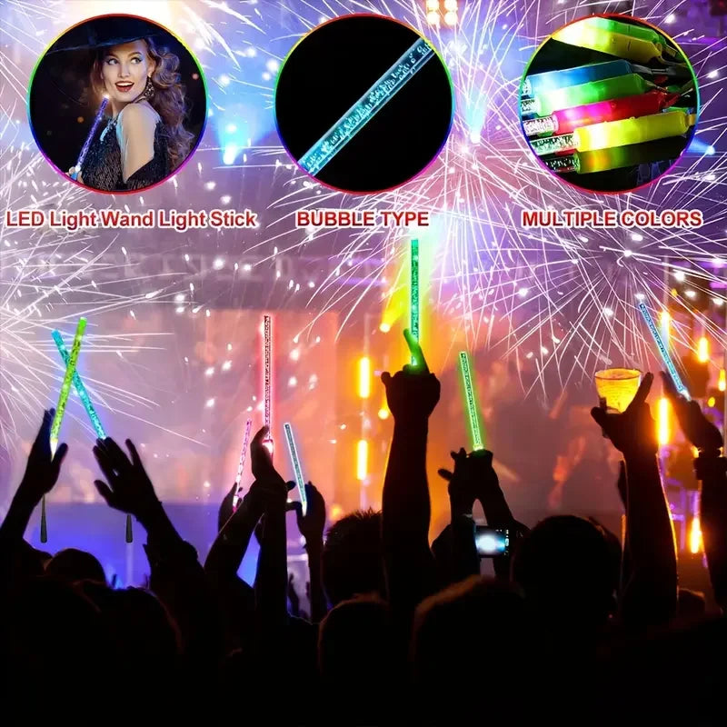 Led Bubble Light Stick, 3 Light Modes, Colorful Party Lights, Suitable for Christmas, Wedding Parties, Birthday Parties, Holiday Celebrations, Photography, Concerts, Halloween, Dynamic Lighting, Fun Lighting Effects