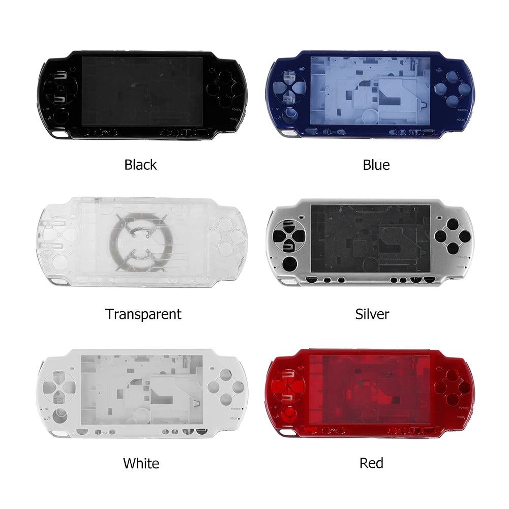 Complete Shell Case Professional Protection Shell Cover Set Replacement with Button Kit for PSP2000 Game Console Accessories