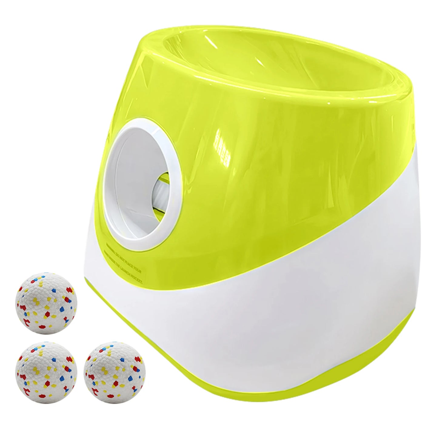 Dog Ball Thrower Launcher with 3 Tennis Balls Automatic Dog Ball Launcher with 3 Distance Ball Thrower Machine for Small Dogs