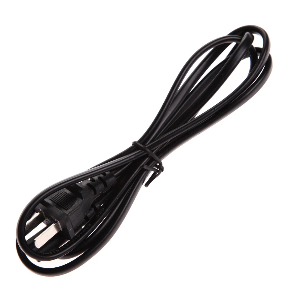 2-Prong AC Power Supply Adapter Cord Cable Replacement 2 Pin Power Cable Supply Cable for PSV/PSP/PS2/PS3/PS4 Game Console