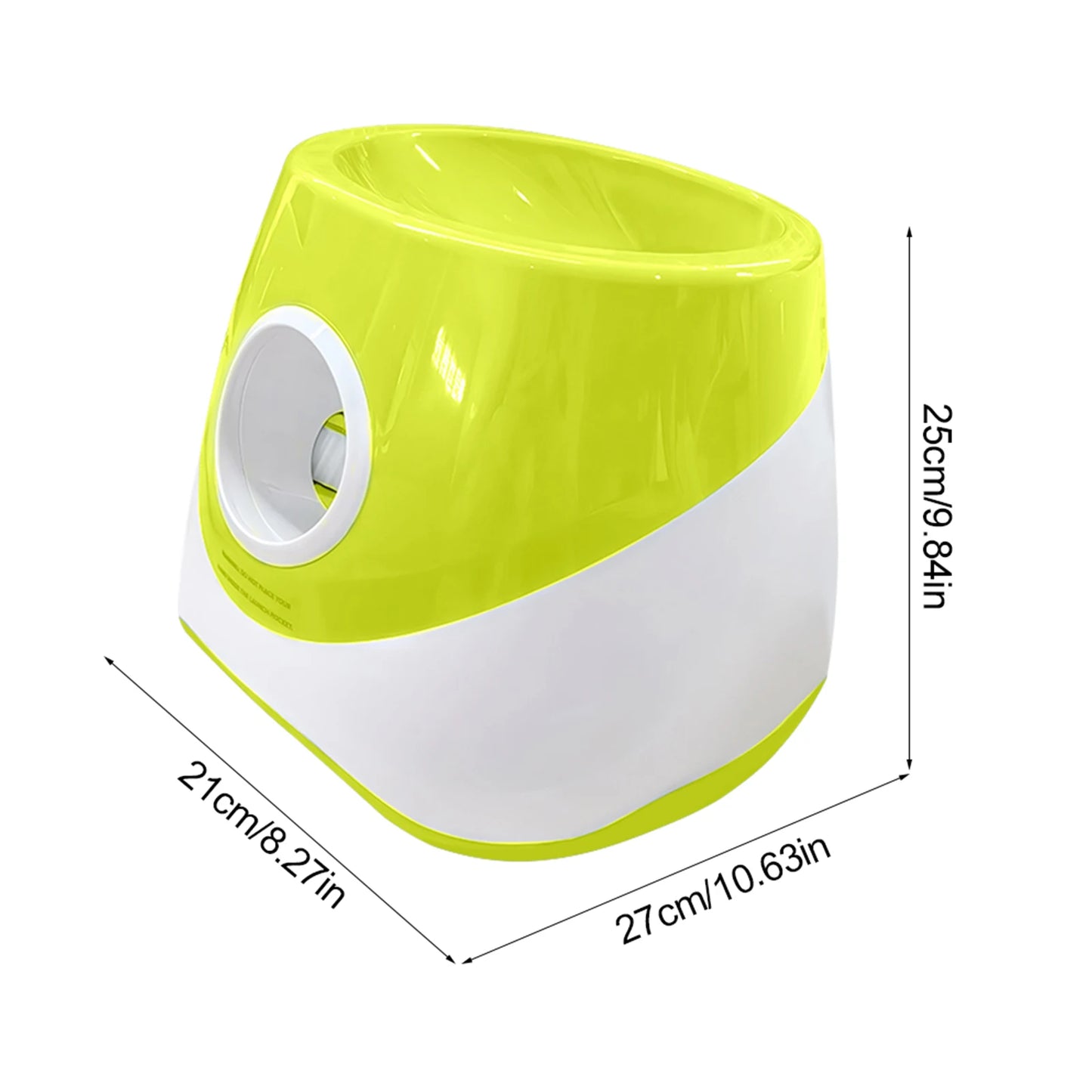 Dog Ball Thrower Launcher with 3 Tennis Balls Automatic Dog Ball Launcher with 3 Distance Ball Thrower Machine for Small Dogs