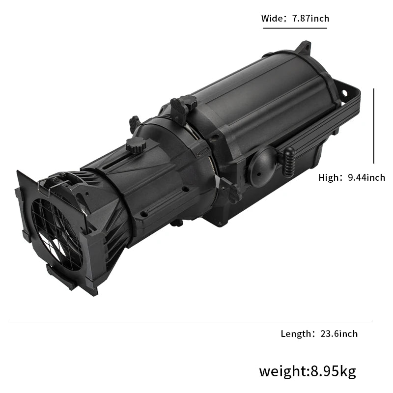 SHEHD 2PCS 250W RGBW/WCW Leko Light Ellipsoidal Profile Eliminate Redundant Ray DJ Disco Concert Theatre Stage Performance