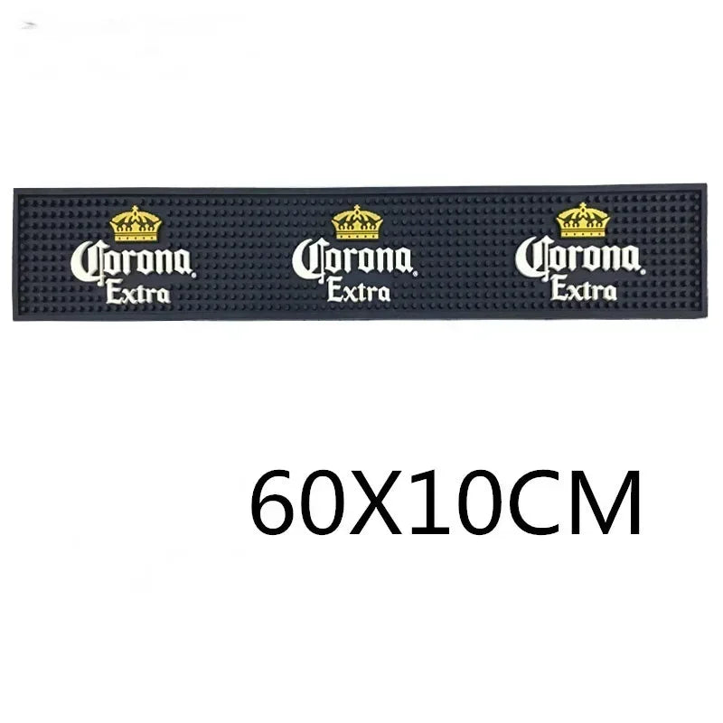 Bar Mats 60*10cm Long Dark blue Rectangle Desk Mat Bar Table Soft Rubber Waterproof Pads coaster set Heat resistant mat Cosina