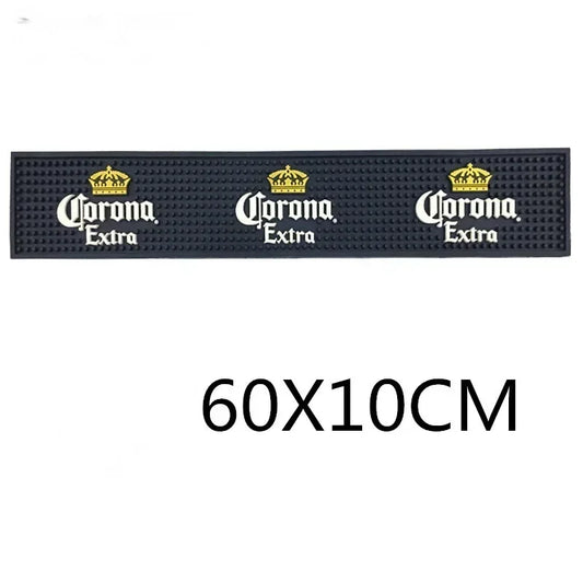 Bar Mats 60*10cm Long Dark blue Rectangle Desk Mat Bar Table Soft Rubber Waterproof Pads coaster set Heat resistant mat Cosina