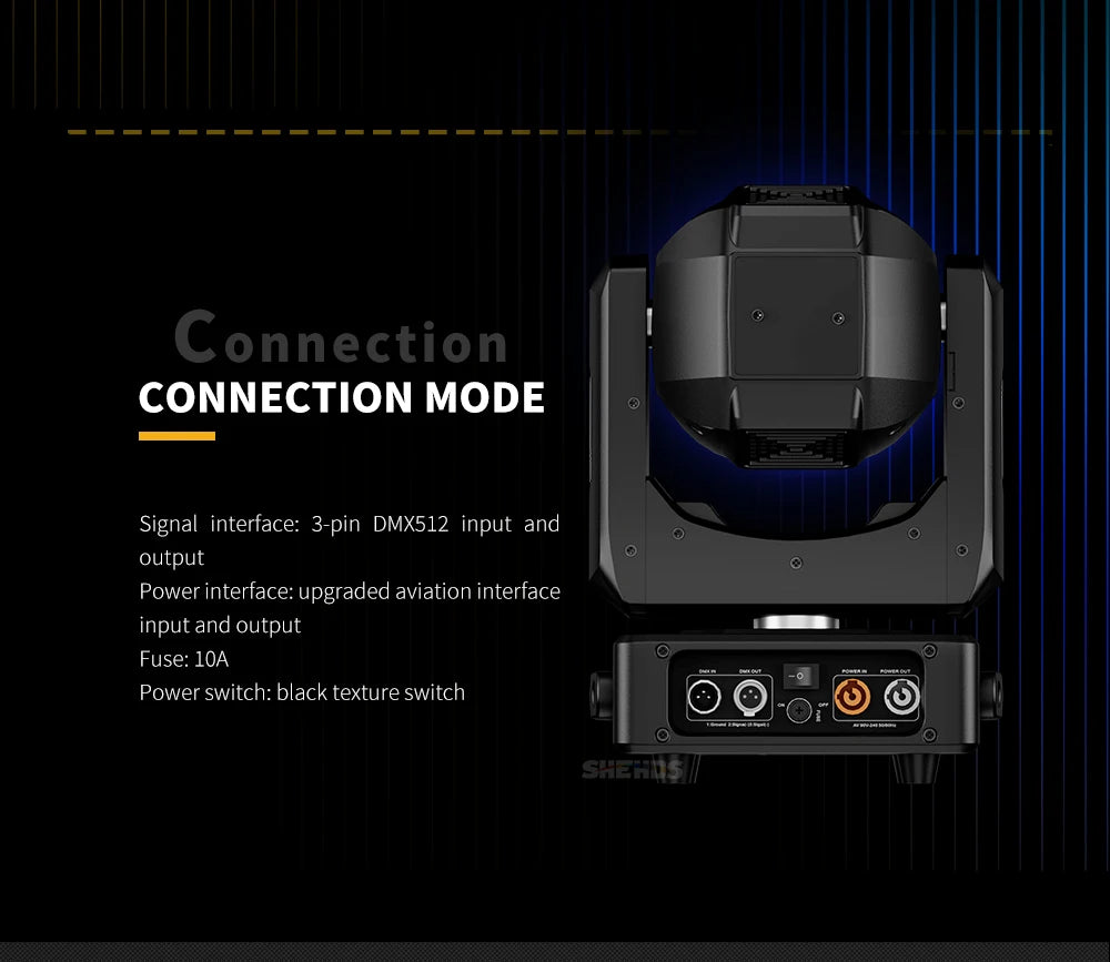 SHEHDS Flight Case With 2Pcs Mini Bulb Beam 230W 7R Moving Head Lighting For DJ Bar Concert Special Equipment