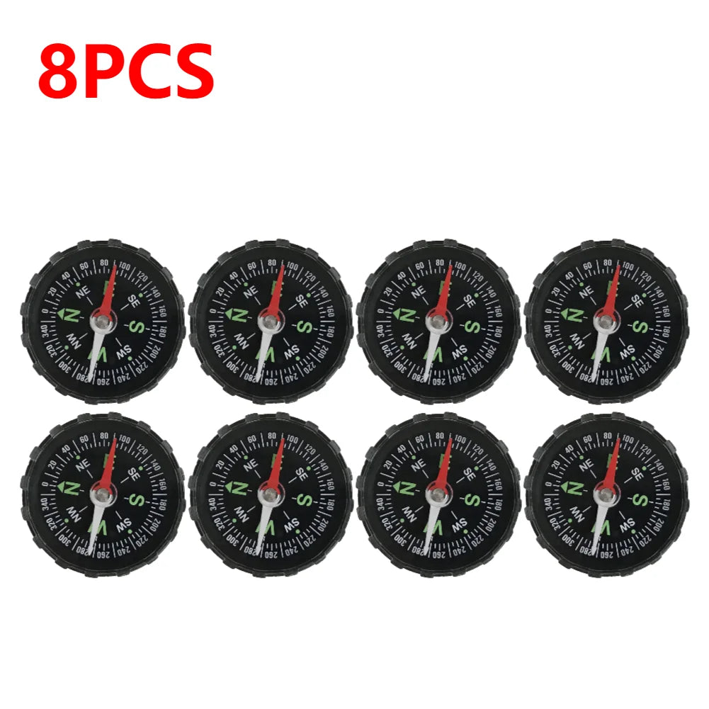 10-1PCS Mini Compass 45MM Portable Handheld Compass Outdoor Camping Hiking Travel Emergency Survival Navigation Tool
