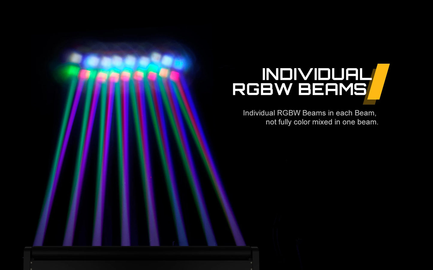 SHEHDS 8x12w Beam Moving Head RGBW 4in1 Bar Light For DJ Disco Wedding Party Stage Light Effect Professional DMX 512 Stage Light