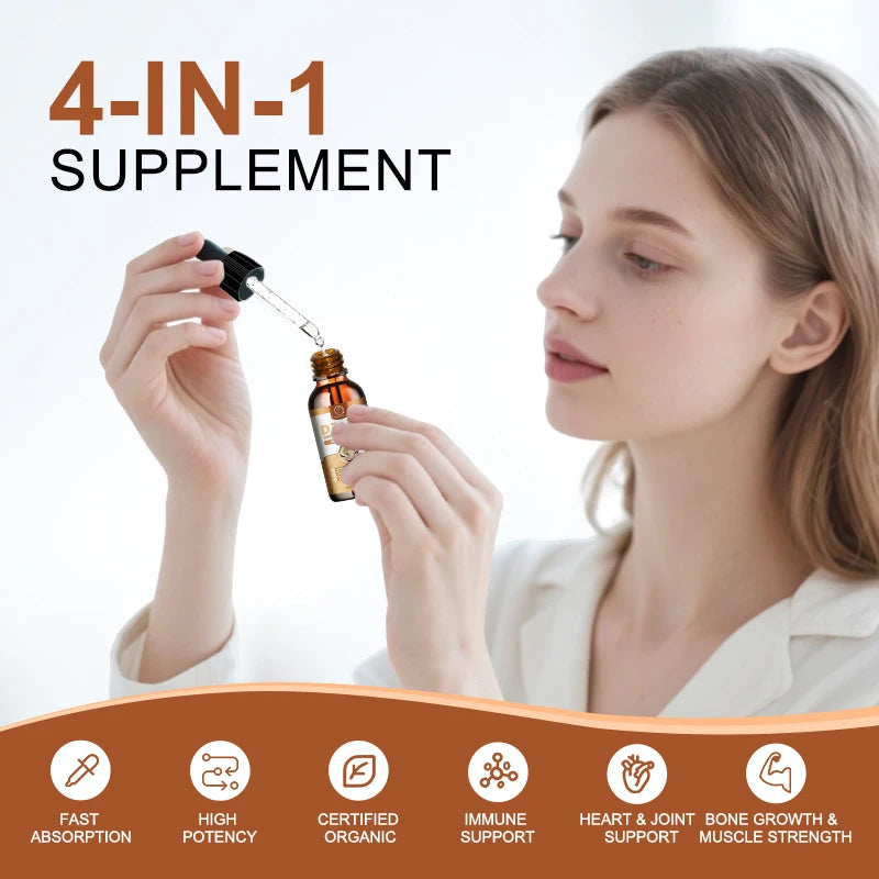 BEWORTHS 4-in-1 D3K2 Vitamin D and K with Omega 3 Supports Calcium Absorption, Bone, Immune and Heart ,Joint Health