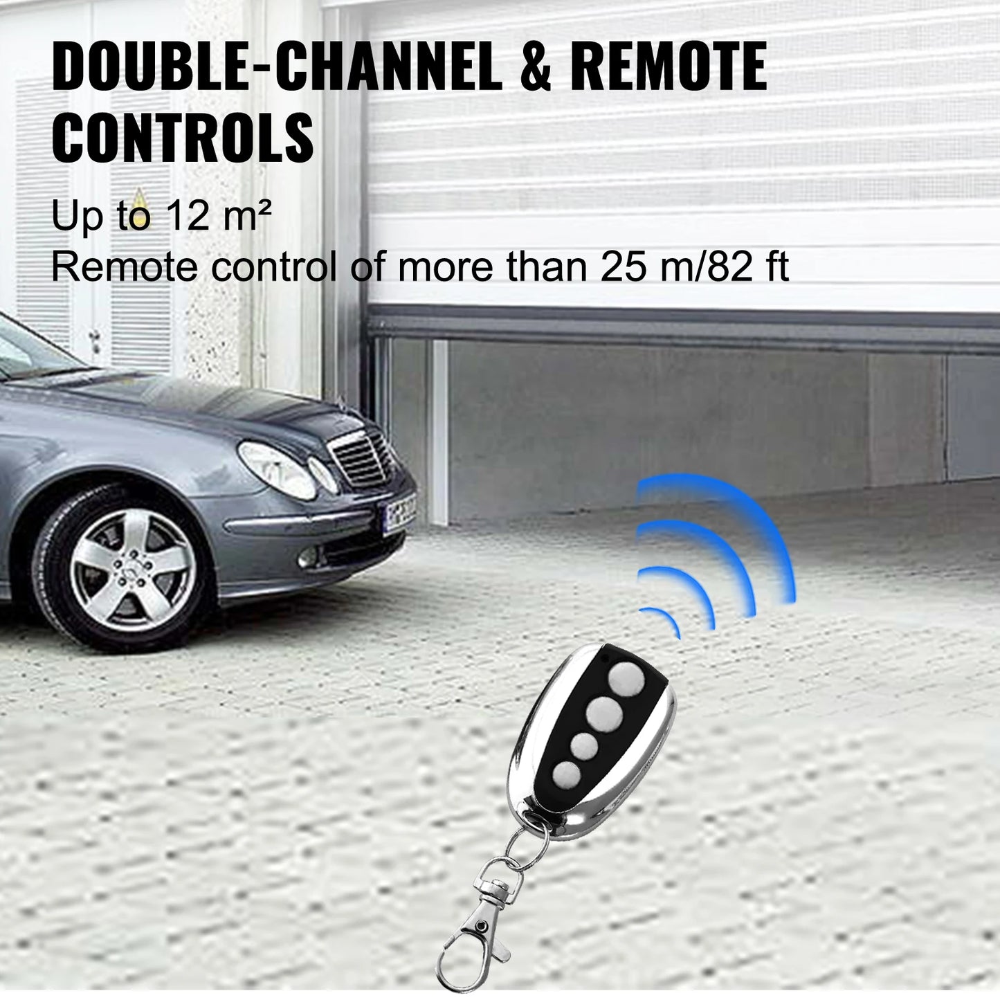 Sihao Garage Door Opener AC220V Electric Automatic Garage Door Opener With Remote Control 15 M² Applicable 1000 N Pulling Force