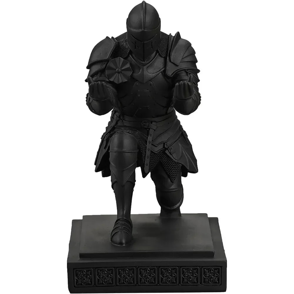 Armored Warrior Knight Pen holder desk organizer and accessory resin pen holder paper town, with a cool letter opener