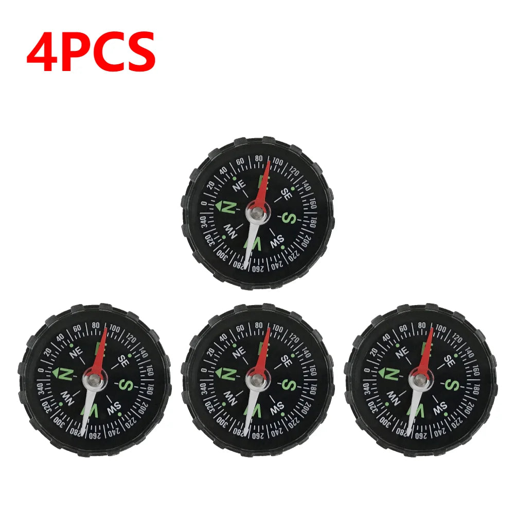 10-1PCS Mini Compass 45MM Portable Handheld Compass Outdoor Camping Hiking Travel Emergency Survival Navigation Tool