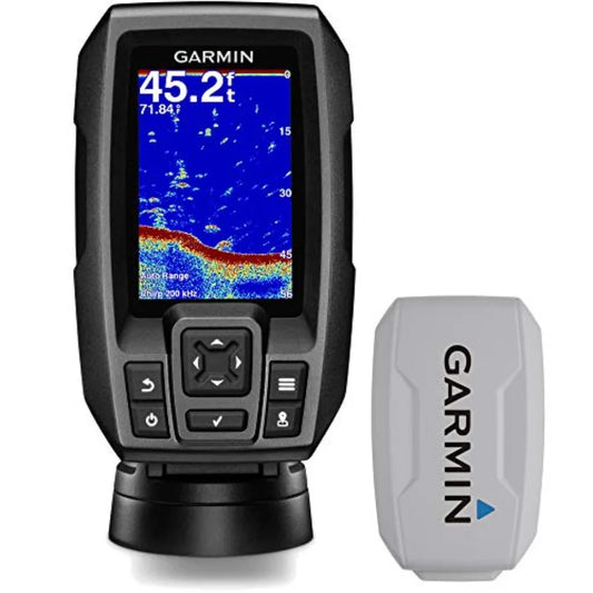 Striker 4 3.5 Chirp Fishfinder GPS 0100155000 with Protective Cover for Marine Fishing and Navigation Advanced Sonar Technology