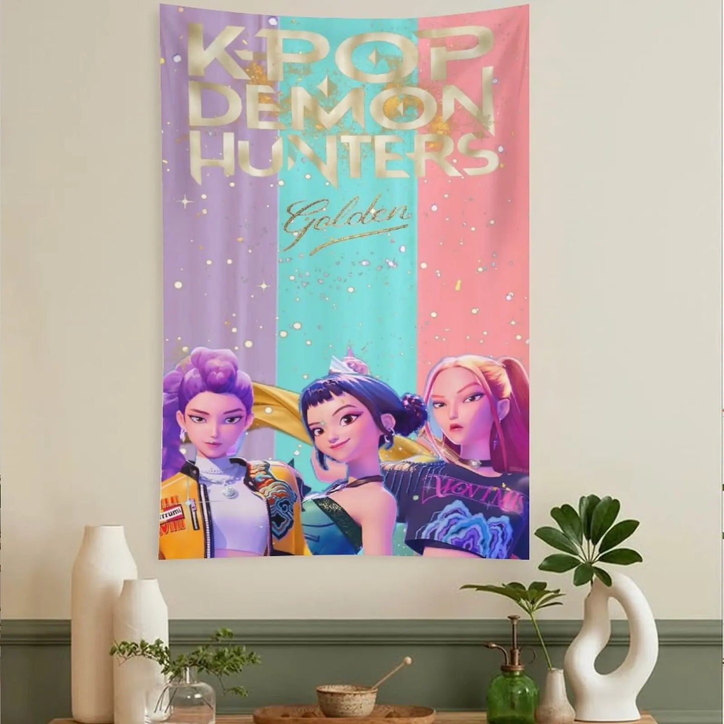 Girls KPop Demon Hunters Tapestry Wall Decor, 40''x60'' Tapestry Gift Applicable To Wall Decor Art Tapestry
