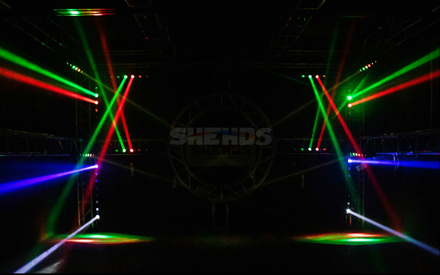 SHEHDS 8x12w Beam Moving Head RGBW 4in1 Bar Light For DJ Disco Wedding Party Stage Light Effect Professional DMX 512 Stage Light