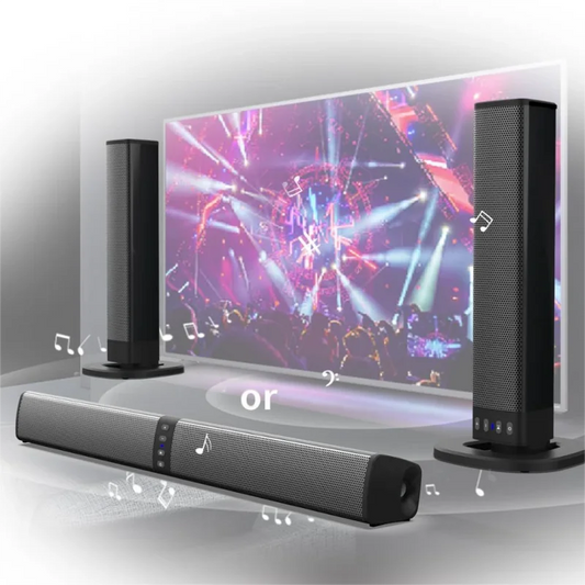 20W Bluetooth Speaker with Foldable Split Design - Ideal for TV or PC Soundbar Box Caixa Do Somdo som