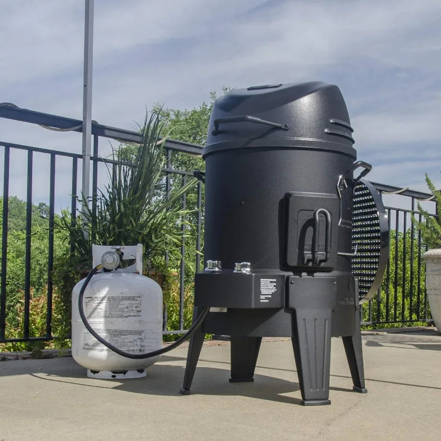 Charbroil The Big Easy TRUInfrared 3in1 Smoker Roaster Gas Grill Black 14101550