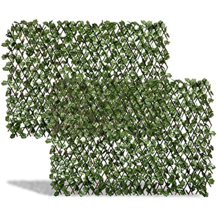Expandable Fence Privacy Screen for Balcony Patio Outdoor Faux Ivy Fencing Panel for Backdrop Garden Backyard Home Decorations