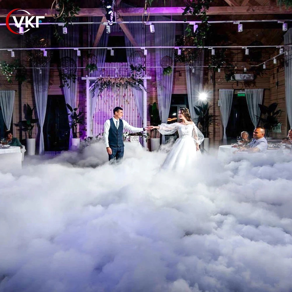 From EU US 3000W 5000W Low Lying Fog Machine Double Tubes Water Mist Machine 2000W Smoke Stage Equipment For Wedding DJ DISCO