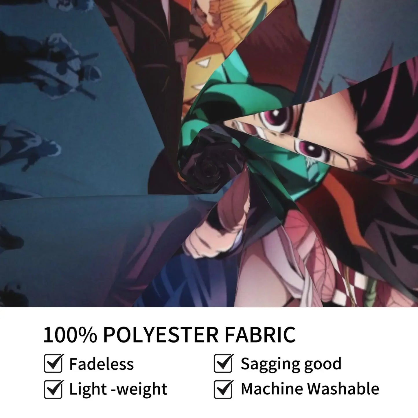 De mon Anime Slayer Wall Tapestries, Cartoon Figure Theme Poster Backgrounds, Wall Art Tapestry Home Decor For Dorm Living Room